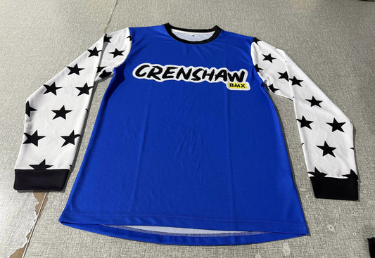 CRENSHAW BMX RACE JERSEY BLUE